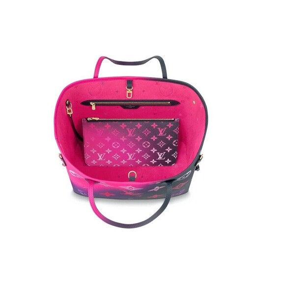 NIB  Louis Vuitton Neverfull MM Midnight Fuchia M20511 💯% Authentic 🥇 - Picture 3 of 3